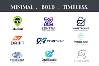 create a minimalist website and saas company logo