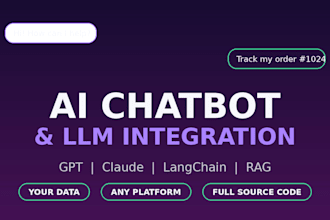 build an ai chatbot and llm integration for your business