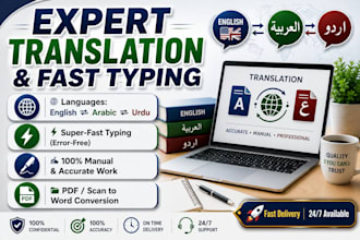 write and translate english urdu and arabic content