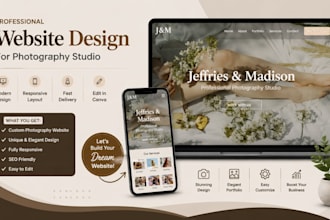 design a professional website in canva