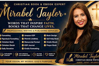 format your christian ebook, devotioanal, sermon, or ghsotwrite your book