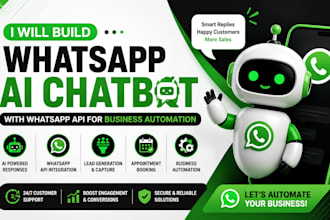 build whatsapp ai chatbot with whatsapp API for business automation