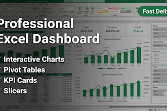 create interactive excel dashboards and reports