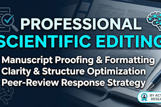 scientific editing, formatting, and peer review response for journals