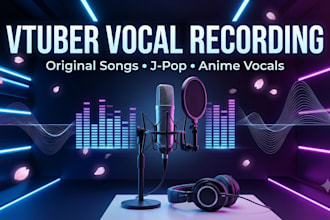 record professional vtuber vocals for your original song