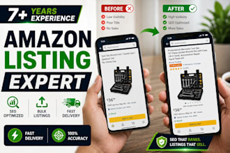 create and optimize amazon product listings with SEO