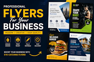 design a professional flyer for your business