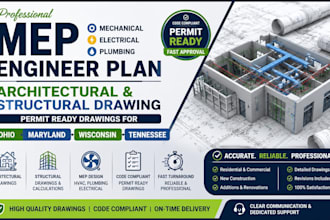 do mep engineer plan architectural and structural drawing in ohio maryland wi tn
