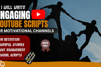 write engaging motivational youtube scripts