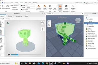 make roblox ugc bundle from scratch, game props, 3d model and wearable