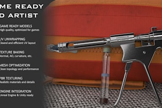 create game ready models with reallistic textures