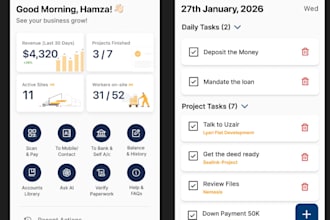 design an elegant and clean mobile app or website for you