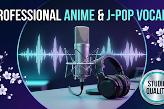 sing original j pop songs with expressive female anime vocals