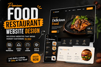 design a modern restaurant website with online ordering