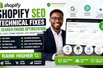 do shopify seo audit technical fix, ai search engine geo aeo optimization