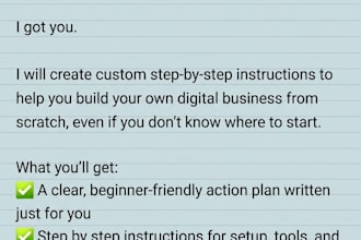 give instructions to built business
