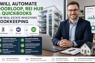 automate doorloop, rei hub and quickbooks for real estate investors bookkeeping
