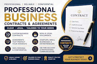 draft professional business contracts and agreements