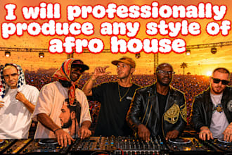professionally produce any style of afro house music
