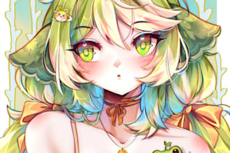 draw sceb surprise me anime art of your oc or fanart