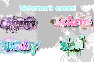 design a vtuber logo or cute streamer watermark