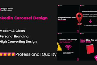 professional linkedin carousel posts for personal branding