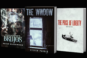 do custom book cover design for print and ebook