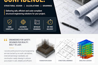 provide structural design and calculations