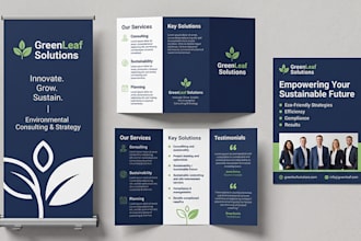 design print ready roll up banners and brochures