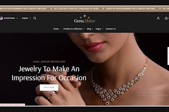 design shopify jewelry website jewelry shopify store jewelry fashion website