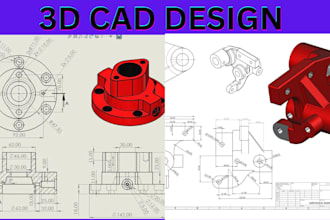 do 3d cad design industrial product design technical drawing 3d modeling