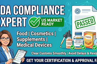 handle fda compliance, fda registration, US agent service, and label review