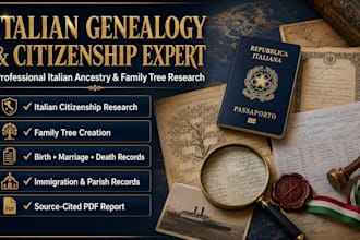 research italian ancestors for citizenship and family tree