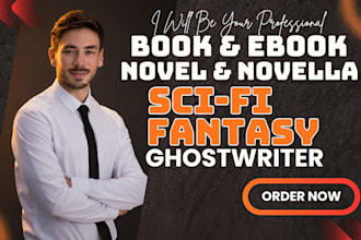 ghostwrite captivating sci fi novel, ebook or short story
