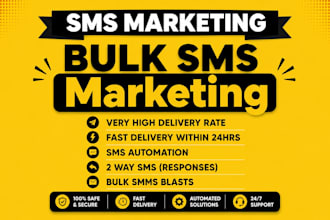 setup text message sms marketing bulk sms campaign and email blast
