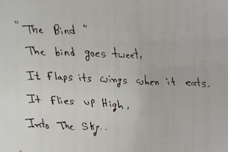 write anything with my beautiful handwriting
