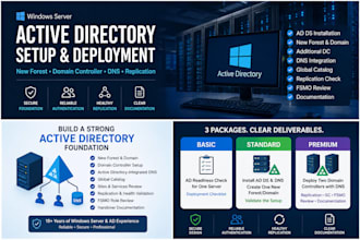 install and configure an active directory domain controller