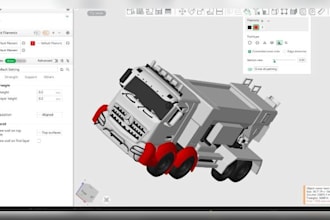 design and slice your stl file for 3d  printing in bambu studio , cura
