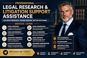 provide legal research and litigation support assistance