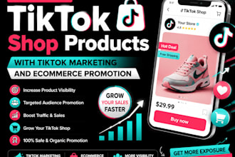 promote your tiktok shop products with tiktok marketing and ecommerce promotion