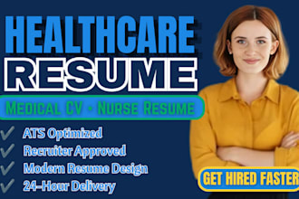 write and edit medical cv, nurse resume writing, healthcare cover letter, IT CV