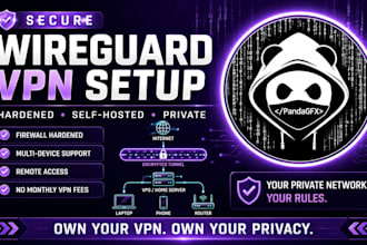 set up a secure hardened wireguard VPN server for you