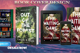 design a professional book cover, kindle or paperback book cover design