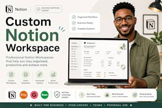 design a professional notion workspace