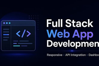 develop a modern full stack website with API integration