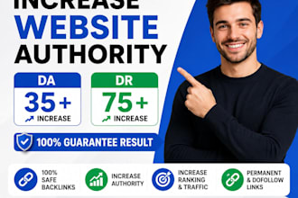 increase website authority with high authority backlinks