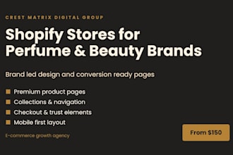 build a high converting shopify store for your perfume or beauty brand