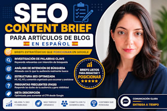 create a SEO article brief for your spanish blog