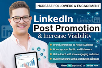share, repost, and promote your linkedin post with 170k members, shoutouts