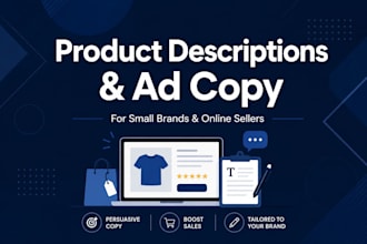 write compelling ad copy and product descriptions for your small business